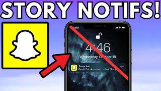 How To Turn Off Snapchat Story Notifications