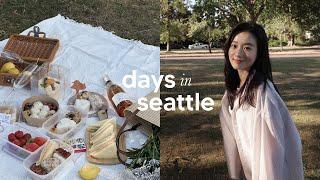 living in seattle | 抓住夏天的尾巴野餐去/好姐妹來當室友/逛超市做飯日常