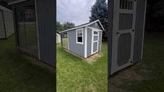 Amazing 8x16 Dog Kennel! Portable building, Light Gray, Shed Shak #tour #smallbusiness #reels