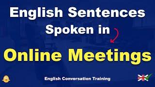 51 Minutes of English Sentences Spoken in Online Meetings | English Conversation Training