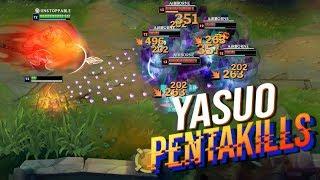 HYPER YASUO PENTAKILLS 2019 - GOD LEVEL YASUO PENTAKILLS MONTAGE