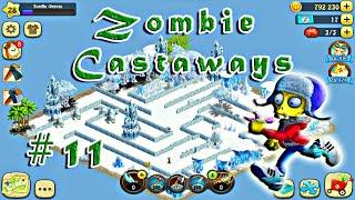 Где расположение Ледяных дворцов на Звёздном острове в игре Zombie Castaways.