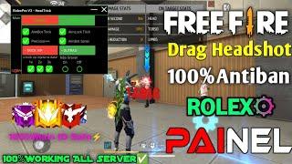 OB46 Update ROLEX VIP PANELFree fire 100%Antiban Drag Headshot Rank Working Mobile | New Sensi Hack