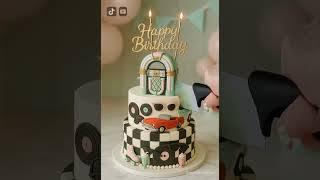 Vintage Vibes Only! Retro Themed Birthday Cake That Brings Back the 50s 