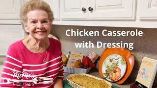 MeMe's Recipes | Chicken Dressing Casserole