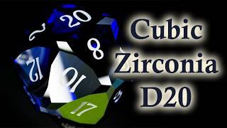 Sparks Fly as I cut this cubic Zirconia D20