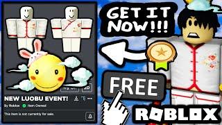 FREE ACCESSORIES! HOW TO GET Mr.Moon Bunny Hat & White Chinese Shirts! (ROBLOX LUOBU MOONCAKE EVENT)