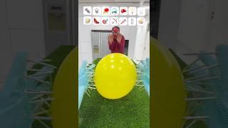 Epic Asmr Catching The Big Balloons Spider Man Challenge Mix #shorts #viralvideo #asmr #balloon