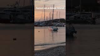 Sunset on a Greek Island