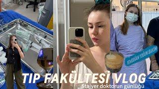 TIP FAKÜLTESİ VLOG| stajyer doktorun günlüğü, verimli günler, sabah rutini, hastane vlog, cilt bakım