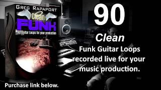 90 Funk Guitar Loops recorded live for your music production.