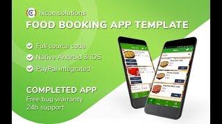 Food ordering app template, script & source code for sale