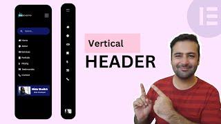 Vertical Header in Elementor With Side Bar Navigation - [Flexbox Container] In 2024