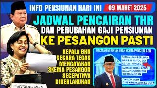 ALHAMDULILAH‼️PRABOWO JADWALKAN PENCAIRAN UNTUK THR & PENGUMUMAN SKEMA BARU PESANGON PENSIUNAN 1M