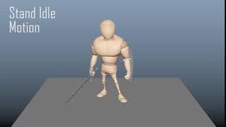 Game Animation - Warrior Stand Idle Motion