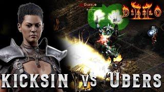 Stormlash / Fleshripper Kicksin Destroys UBERS!!  Diablo 2 Assassin Build