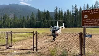 Taking off for a beautiful flight of Sullivan Lake, Washington. (At Sullivan Lake Airstrip)