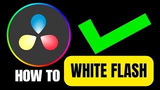 How To Add White Flash Transitions in Davinci Resolve (2024)