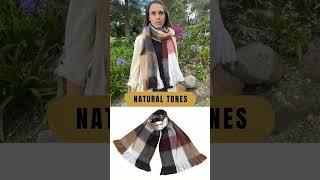 Cozy Fancy Alpaca patchwork scarves #scarves #patchwork #fashionstyle #fashionaccessories #cozy