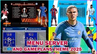 PES 2017 NEW MENU SERVER AND GAMEPLANS THEME 2025