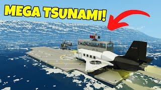 Can an AIRCRAFT CARRIER Survive these Natural Disasters In Stormworks?!