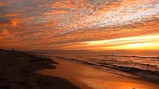 Golden Sunset - Nature Relaxation Video - Relaxing Sea Wave Sounds- full HD video #naturesounds