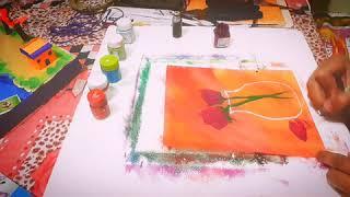 "Glass vase" (painted by harshit kashyap)