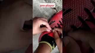 pro vs normal player boot laces trick #football#shorts #soccer