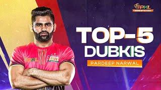 Pardeep Narwal’s Top-5 Dubkis in Pro Kabaddi League | PKL Season 11