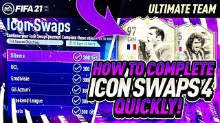 FIFA 21 - HOW TO COMPLETE ICON SWAPS 4 FAST AND EASY!!