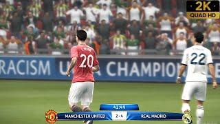 Pes 13 Gameplay on 2021 - Manchester United Vs Real Madrid Full Match [PC 2K 60 FPS]