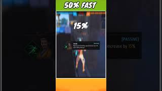 50%+ Fast Movement Speed Character Combination  #freefire #oneshotindia #shorts