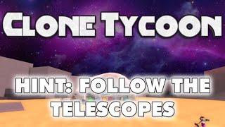 How to get the Basement/Helicopter in Clone Tycoon 2! (Hint: Follow the telescopes)