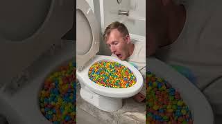 She Ran to the Toilet and Found a Candy Genius!  #shorts #toilet