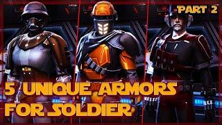 5 unique armors for Soldier | PART2 | SWTOR 2021