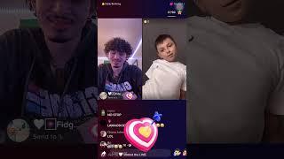 Boy kid pretending as an E girl on Tiktok live and dancing yahitchi arigato