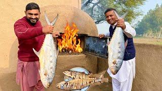 Big Queen Fish Roasted in Oven |  Aj  Mubashir bhai ke Oven mein Fish Banai |  Saram Fish