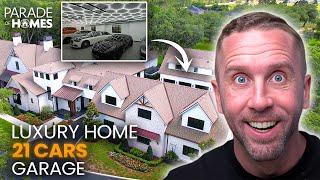 INSANE 12,000 Sq ft Florida Estate with 21-car Garage and Helipad!