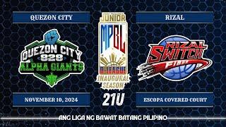 Junior MPBL D-League Inaugural Season | Quezon City 828 Giants vs Rizal Switch Fiber