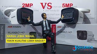 Perbandingan CCTV Hikvision 2MP vs 5 MP (wide angle), siang dan malam hari