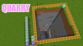 Making a Working Quarry in Minecraft with Command Blocks