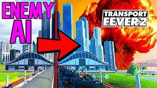 I Started a WAR against enemy AI players in Transport Fever 2!