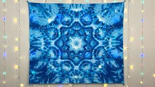 How to Tie Dye - Snowflake Mandala Tapestry - Step by Step Tutorial