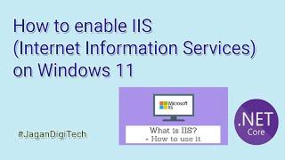 How to enable IIS Internet Information Services on Windows 11