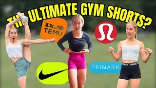 BEST GYM SHORTS? ULTIMATE TRY ON & REVIEW (nike, temu, lulu and more!) | PolinaTumbles