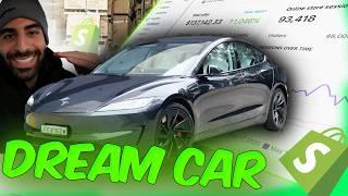 If I Can Build a clothing Brand and Buy my DREAM CAR... So Can You! tesla model 3 2024