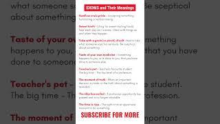 Top 15 idioms and phrases | idoms |phrases | idioms and phrases in english #idioms #phrases #shorts