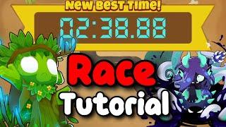 BTD6 Race Tutorial / guide |  Spikes, Caltrops And More!