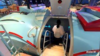 Submarine Ride INSIDE a HUGE Aquarium | Fantasy Valley Theme Park