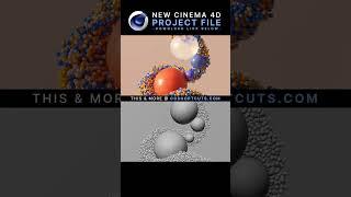 Dynamic Balls and Particles in Cinema 4D⭐C4D + Redshift Project File